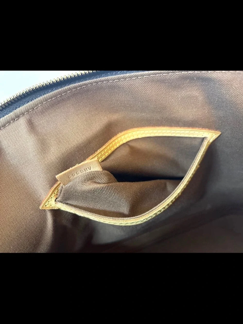 Louis Vuitton Monogram Canvas Satchel in Brown and Tan